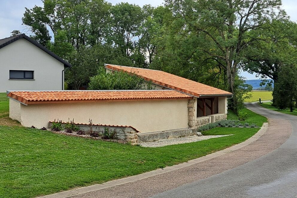 Charpente traditionnelle, Lavoir de Riaville , Meuse, Riaville, 20220923_152242_resized - Martin Charpentes