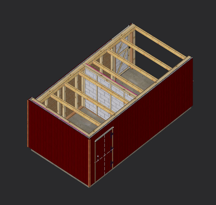 Arbi de jardin – bardage clin – structure bois - martin charpentes