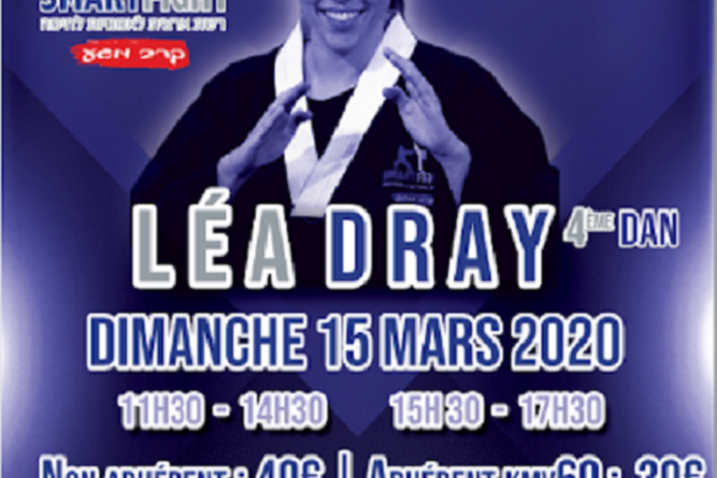 Stage avec Léa Dray 4eme DAN de Krav Maga   