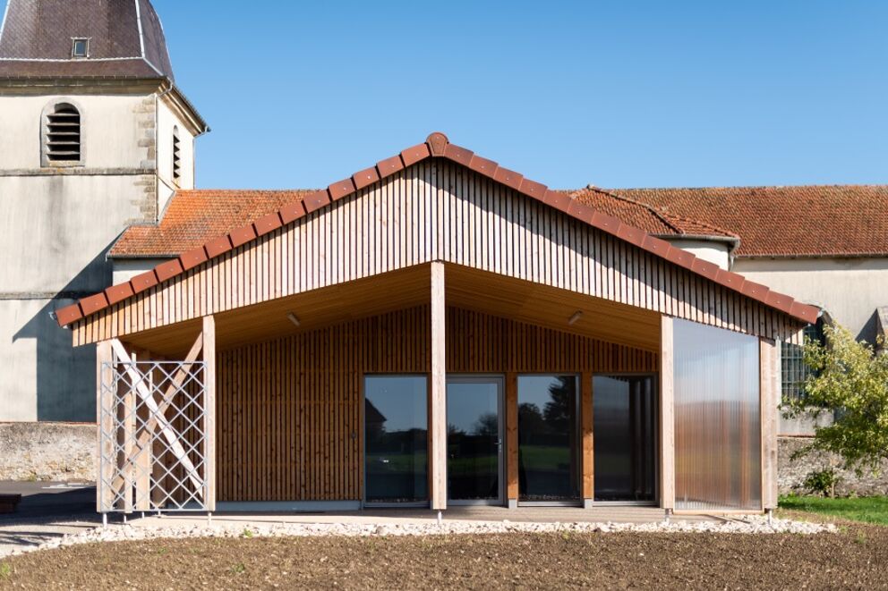 Extension ossature bois, Maison des assistantes maternelles , Vosges, Houecourt, 10 - Martin Charpentes