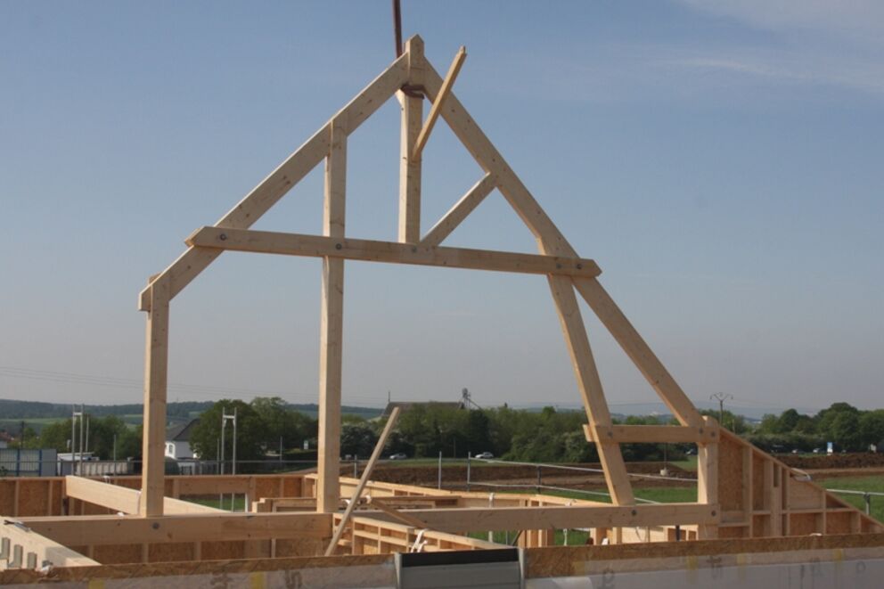 Maison individuelle, Les étapes de mise en oeuvre d'une ossature bois, Moselle, METZERVISSE , 19 - Martin Charpentes