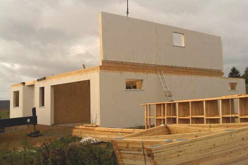 Panneaux CLT, MAISON A STRUCTURE BOIS , Moselle, MARLY , 1_5 - Martin Charpentes