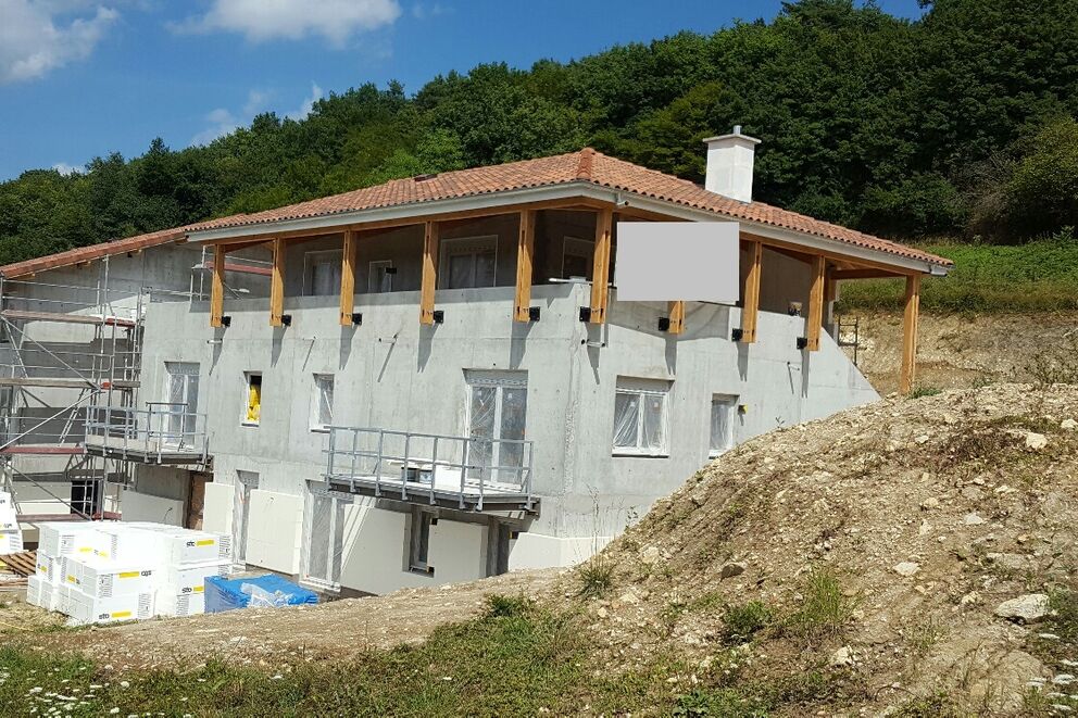 Charpente traditionnelle, 16 logements - Pré de la cure , Ain, Saint Martin du Mont, 16 LOGEMENTS PRE DE LA CURE  - Martin Charpentes