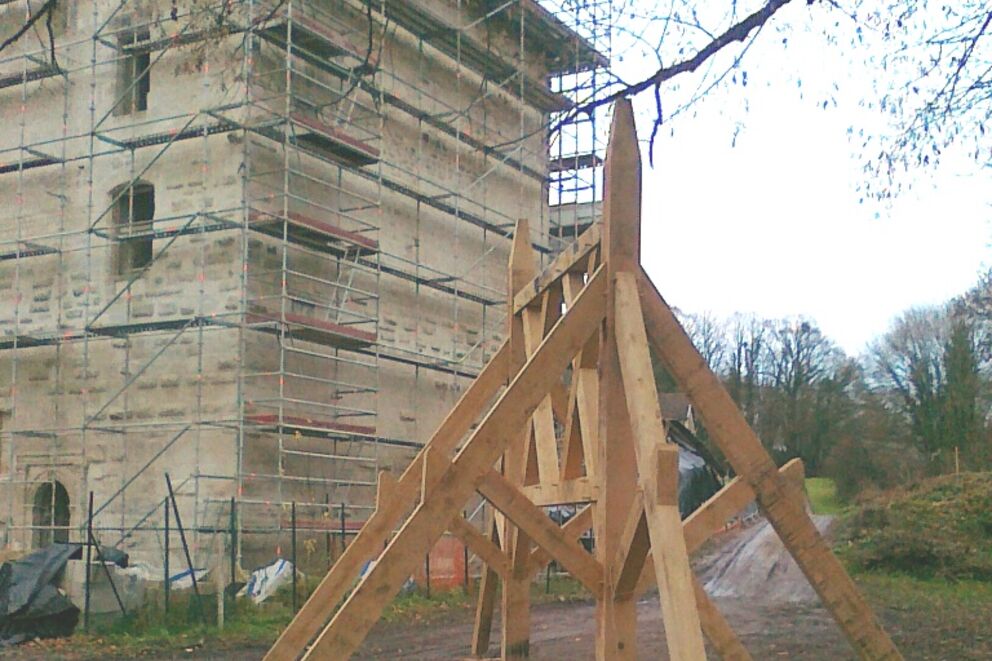 Charpente traditionnelle, Donjon de Vignory, Haute Marne, VIGNORY, 3_29 - Martin Charpentes