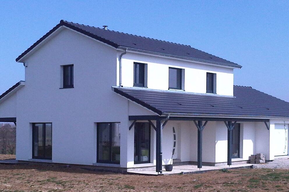 Maison individuelle, Maison en ossature bois, MARNE, 4_27 - Martin Charpentes