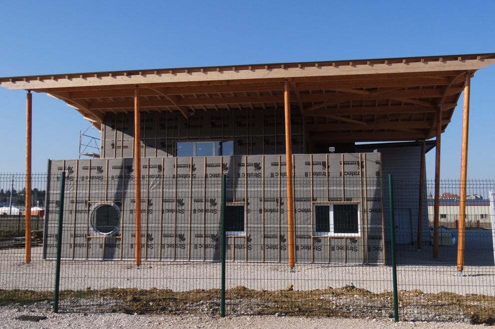 Extension ossature bois, Bureaux en ossature bois, Haute Saone, 4_28 - Martin Charpentes