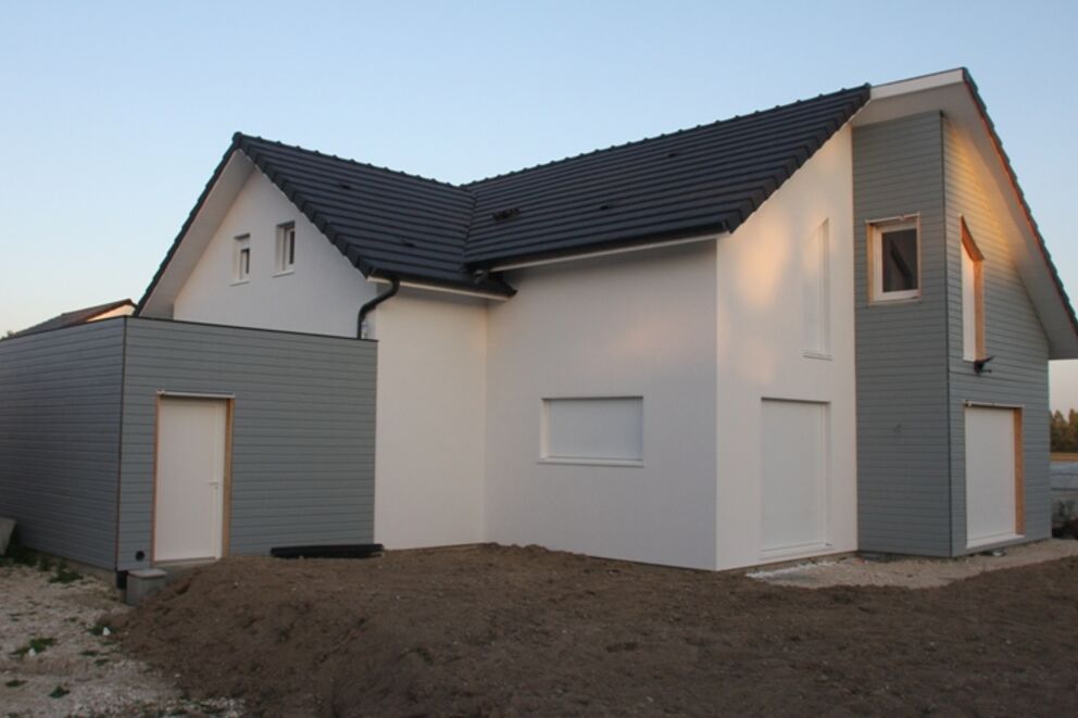 Maison individuelle, Maison ossature bois, Marne, SARRY , 620_3 - Martin Charpentes