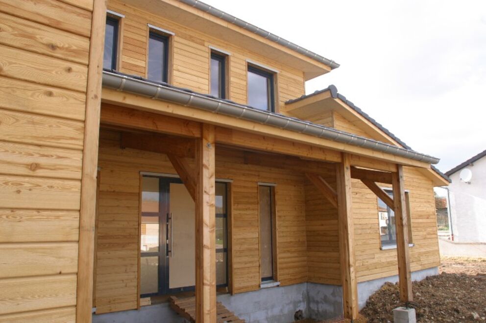 Maison individuelle, Maison ossature bois, Moselle, OUDRENNE, 650_3 - Martin Charpentes