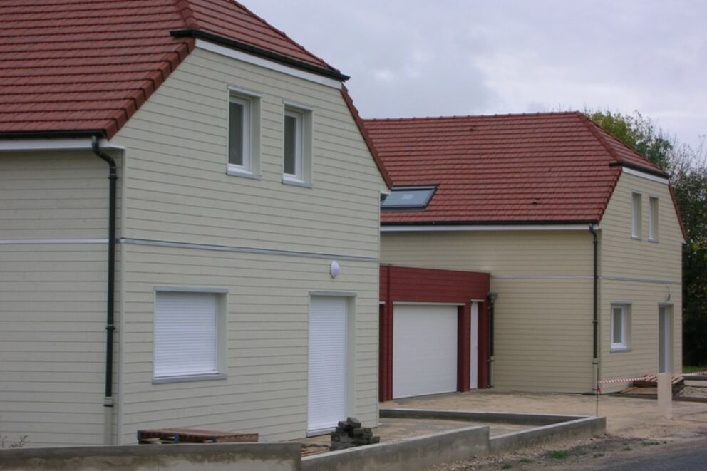 Maison individuelle, Maisons jumelées, Marne, LA VEUVE, 660 - Martin Charpentes