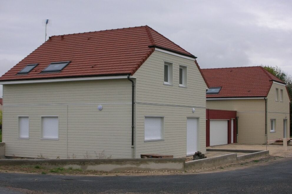 Maison individuelle, Maisons jumelées, Marne, LA VEUVE, 660_1 - Martin Charpentes