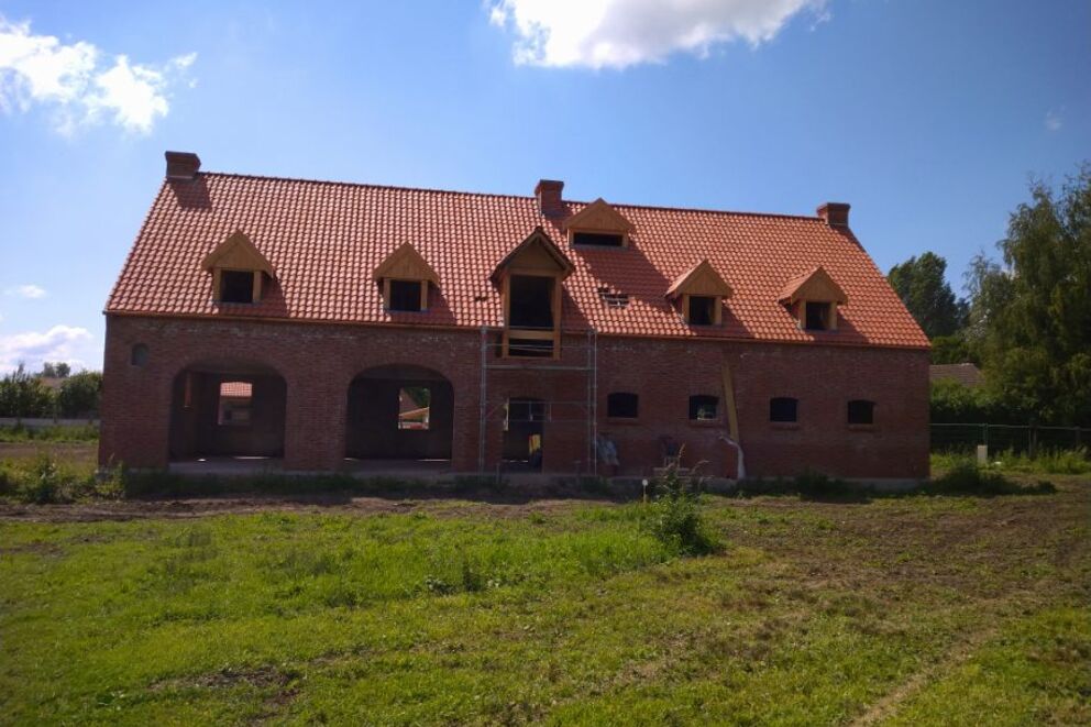 Charpente traditionnelle, Maison réalisée en charpente traditionnelle et briques rouges, Nord, WANDIGNIES HAMAGNE , 8 - Martin Charpentes