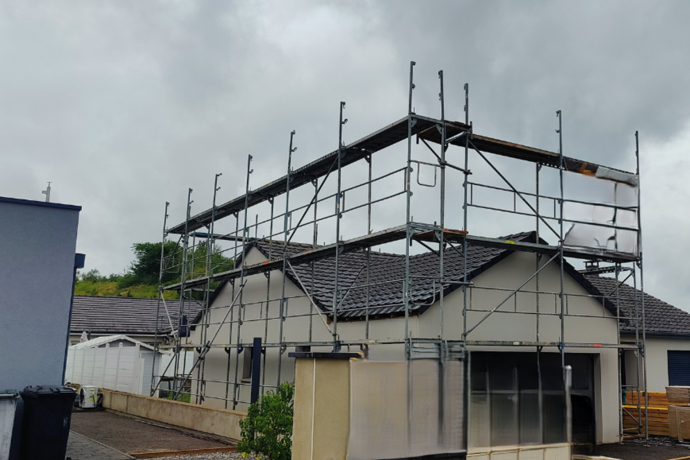 Extension ossature bois, Surélévation pavillon, Moselle, Amnéville, ABC 0 - Martin Charpentes
