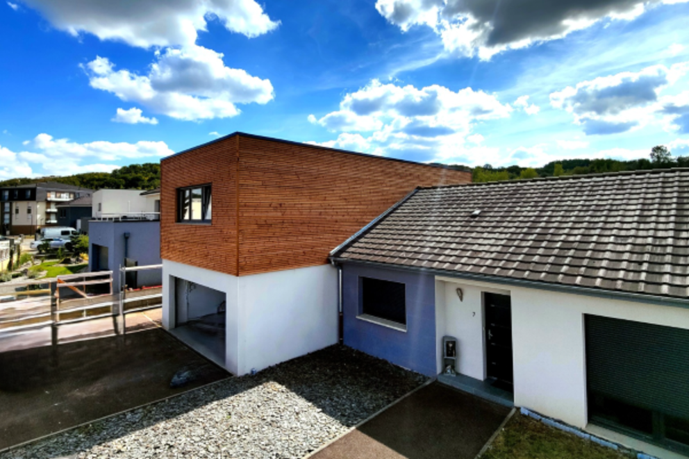 Extension ossature bois, Surélévation pavillon, Moselle, Amnéville, ABC 10 - Martin Charpentes