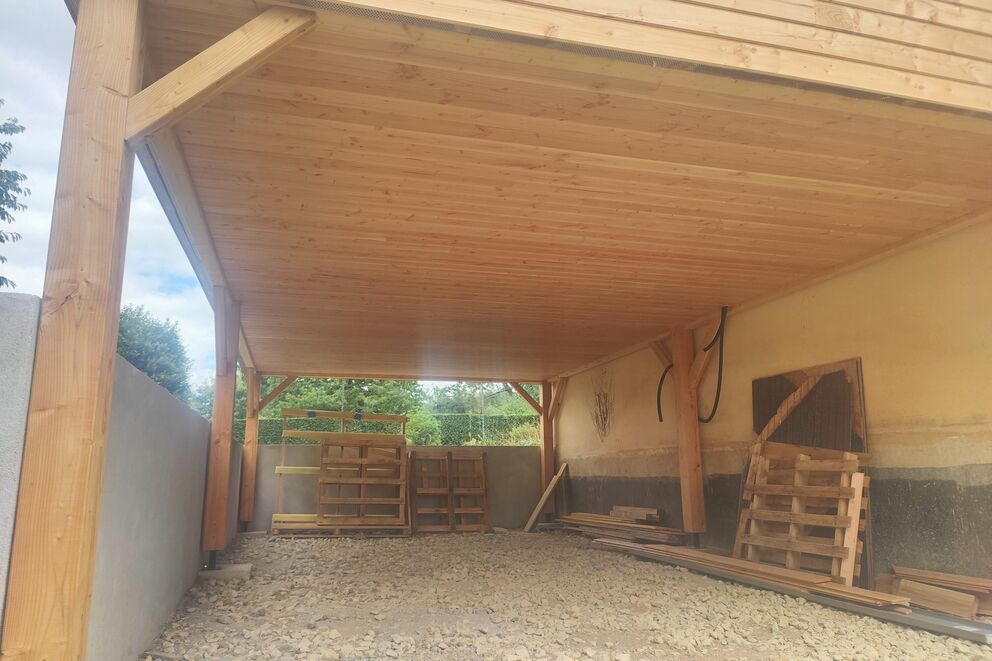 Bardage Bois, Extension en ossature bois , Moselle, Pontoy, PONTOY 6 - Martin Charpentes