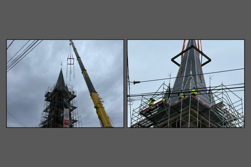 Charpente traditionnelle, CLOCHER DE L'ÉGLISE DE PROVENCHÈRES LES DARNEY : UNE RÉNOVATION IMPRESSIONNANTE, Vosges, Provenchères-Les-Darney, darney 3-1 - Martin Charpentes