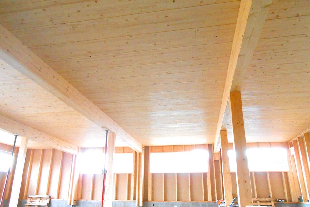Panneaux CLT, Bâtiment en structure bois , Kingersheim, dscn1437_0 - Martin Charpentes