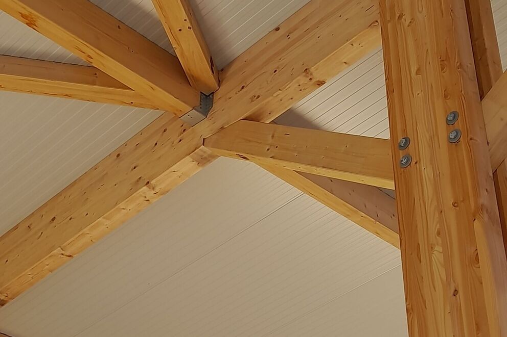 Charpente traditionnelle, Hangar de la base nautique André Vecker, Meurthe et Moselle, Toul, hangar 3 - Martin Charpentes