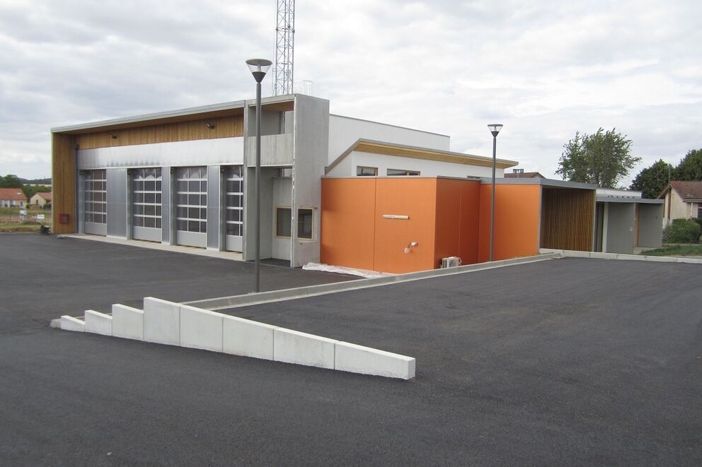 Bardage Bois, Centre de secours et d'incendie , Meurthe et Moselle, Dieulouard, centre de secours  - Martin Charpentes
