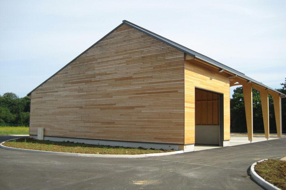 Charpente traditionnelle, Hangar de stockage à POMPEY , Meurthe et Moselle, POMPEY, photo_001 - Martin Charpentes