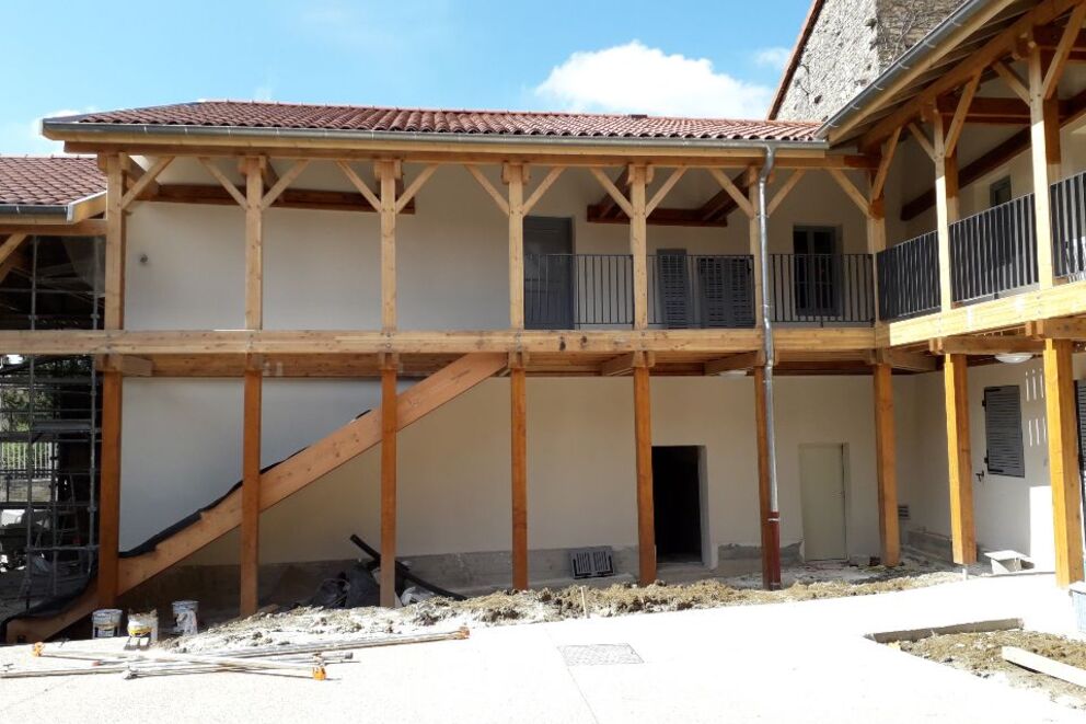 Charpente traditionnelle, 11 logements Dynacité "maison Cattin" , Ain, Ambérieu-En-Bugey, 11 logements Dynacité - Martin Charpentes