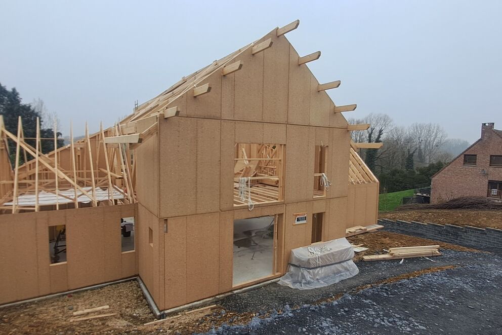 Maison individuelle, Pavillon ossature bois , Nord, Sebourg, sebourg_4 - Martin Charpentes