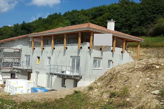 Charpente traditionnelle, 16 logements - Pré de la cure , Ain, Saint Martin du Mont, 16 LOGEMENTS PRE DE LA CURE  - Martin Charpentes