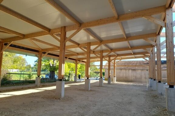 Charpente traditionnelle, Hangar de la base nautique André Vecker, Meurthe et Moselle, Toul, hangar 1 (Petit) - Martin Charpentes