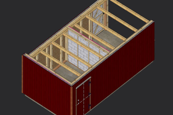 Arbi de jardin – bardage clin – structure bois - martin charpentes