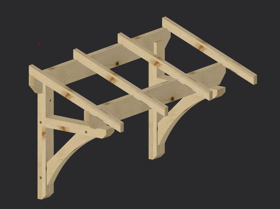 Auvent bois 1 pente – auvent bois – martin charpentes
