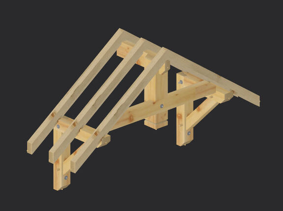 Auvent bois 2 pentes – auvent bois – martin charpentes