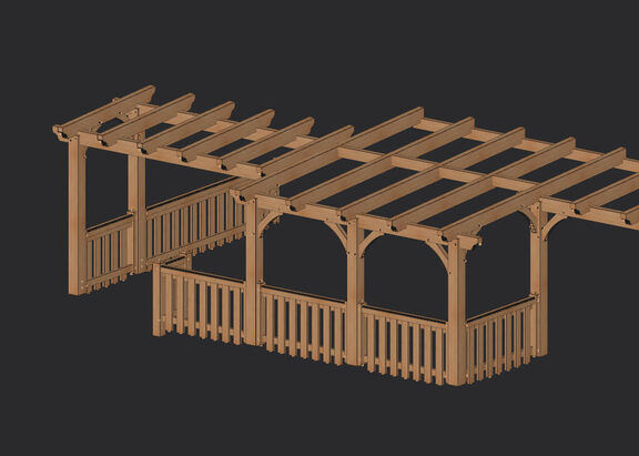 Pergola bois – abri & toit terrasse – martin charpentes 