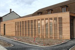 Entreprise construction Grand Est : cabinet médical en bois, bardage bois, Marne - Martin charpentes
