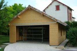 Garage en ossature bois