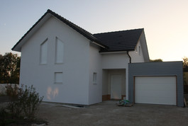 Entreprise de construction bois : maison individuelle à ossature bois, Sarry – Martin charpentes