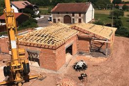 Entreprise de construction bois : charpente industrielle et traditionnelle, pavillon menil sur Belvite, Vosges – Martin charpentes