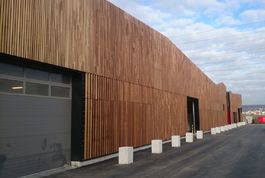 Entreprise construction bois : centre technique municipal de cormeilles en parisis, bardage bois - Martin charpentes
