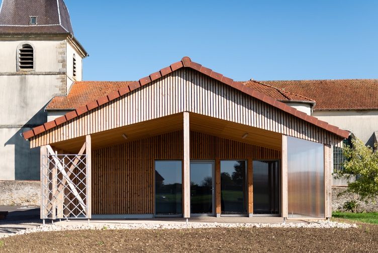 Extension ossature bois, Maison des assistantes maternelles , Vosges, Houecourt - 10 - Martin Charpentes