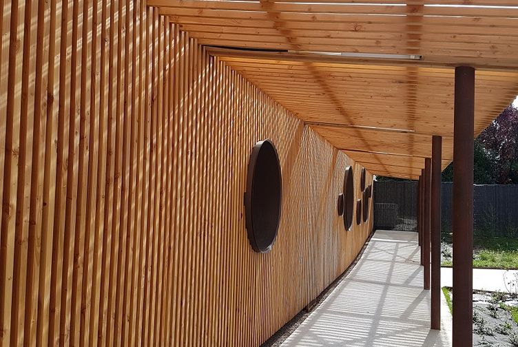 Extension ossature bois, Piscine "plein soleil", Moselle, Maizières-Les-Metz - 20191003_135755_ - Martin Charpentes