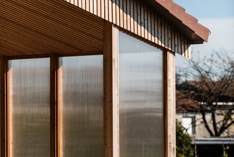 Extension ossature bois, Maison des assistantes maternelles , Vosges, Houecourt - 6 - Martin Charpentes