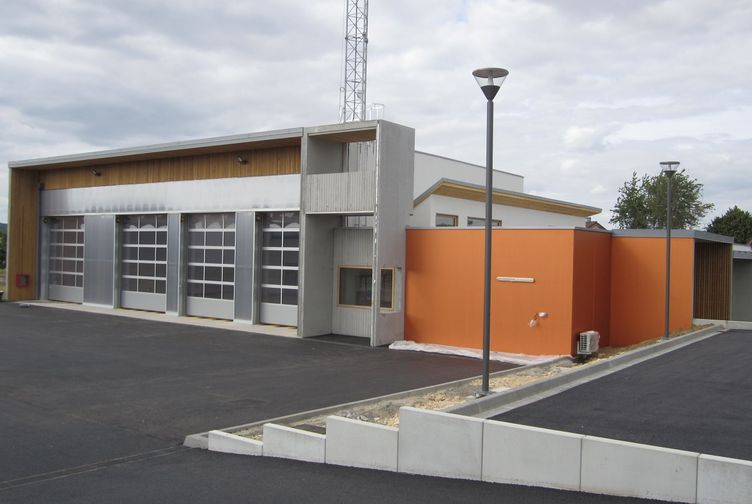 Bardage Bois, Centre de secours et d'incendie , Meurthe et Moselle, Dieulouard - centre de secours  - Martin Charpentes