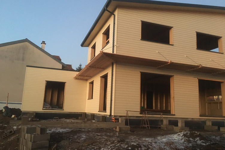 Maison individuelle, Maison structure bois , Meurthe et Moselle, Liverdun - maison structure bois - Martin Charpentes