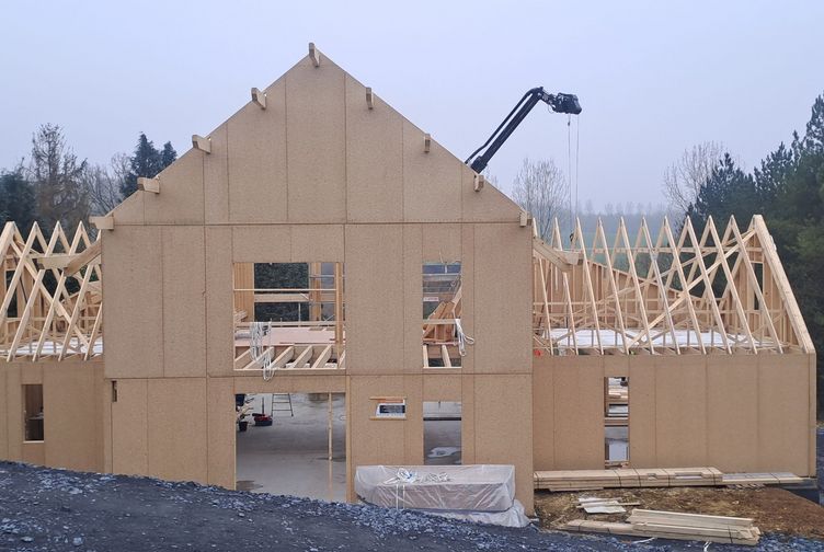 Maison individuelle, Pavillon ossature bois , Nord, Sebourg - sebourg_7 - Martin Charpentes